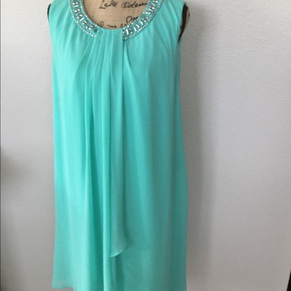 Dress Barn Woman 16 Cocktail dress mint EUC